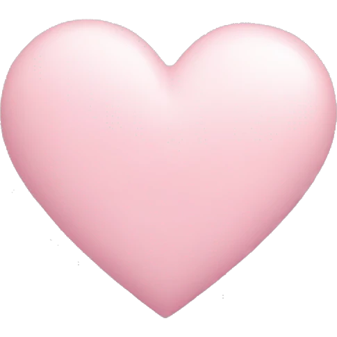 Pastel pink heart emoji