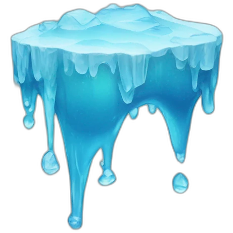 melting ice emoji