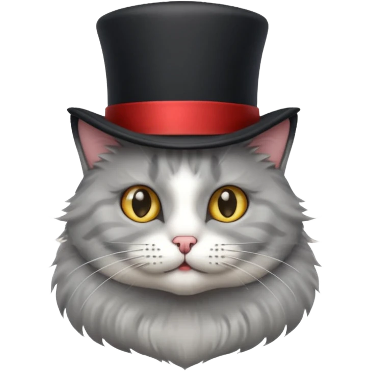 cat wearing a tophat emoji