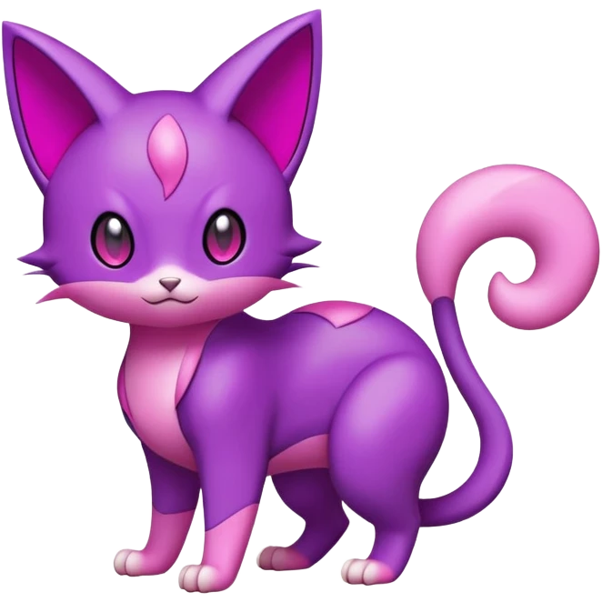Liepard-Skitty-Delcatty-Pokémon-Fakémon-hybrid-creature (full body) emoji