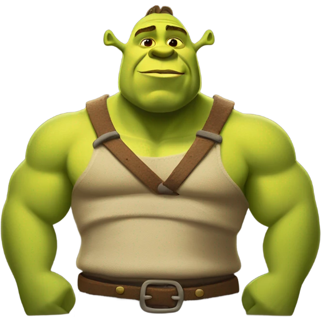 shrek with abs emoji