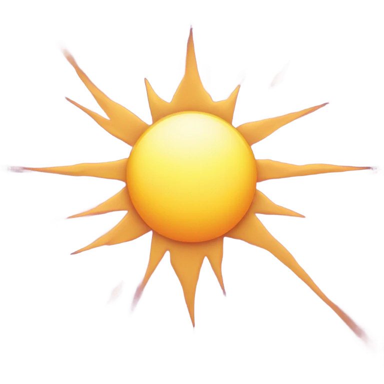 Half sun and half moon emoji