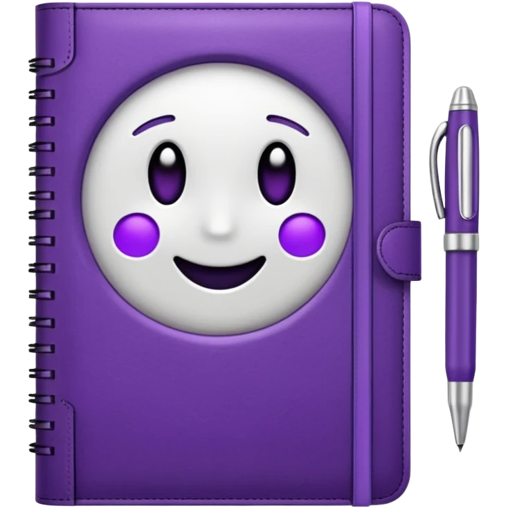 journal white and purple emoji
