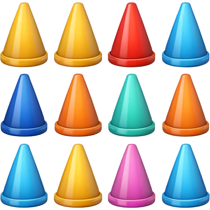 cone caps object emoji