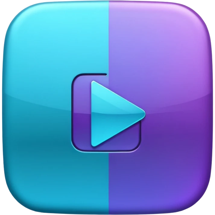 Purple and Cian Symbol youtube app emoji