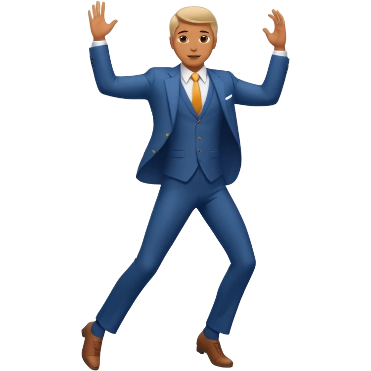 танцующий мужчина в полный рост emoji