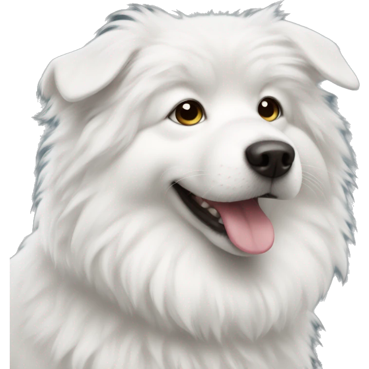 White fluffy dog emoji