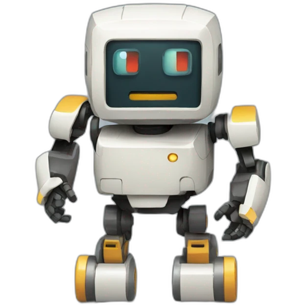 pixelated small robot emoji