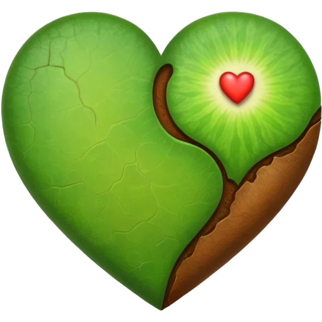 Heart halth green and halth  brow emoji