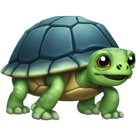 Alien turtle emoji