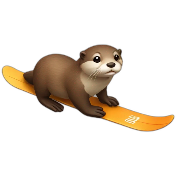 otter ski emoji