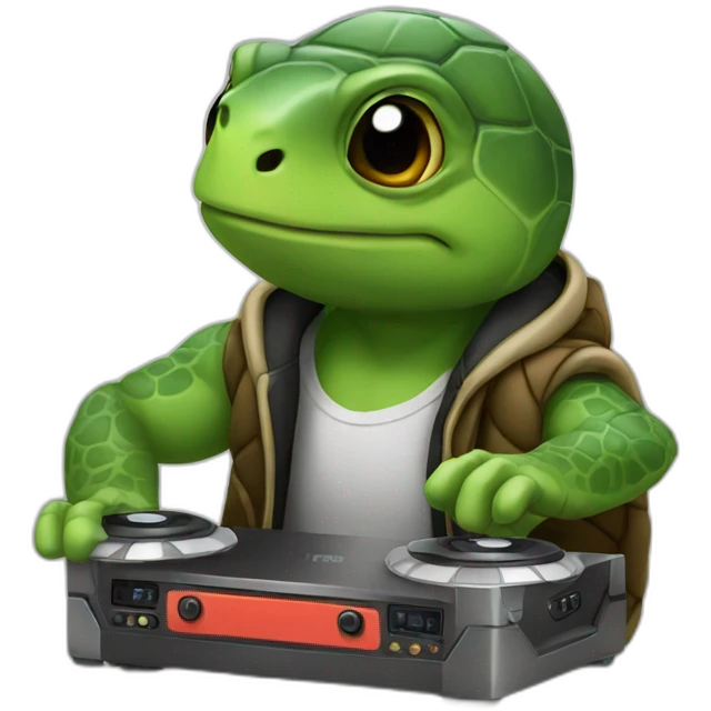 dj turtle emoji