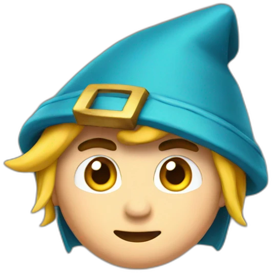 link with hat emoji