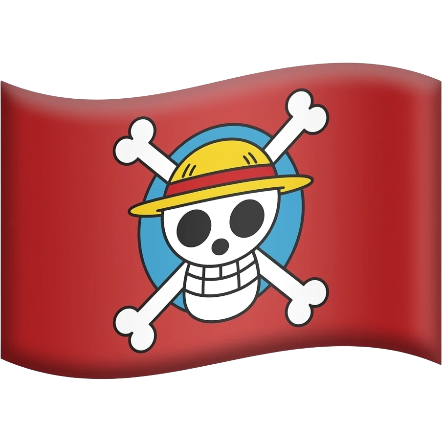 Luffy flag emoji emoji