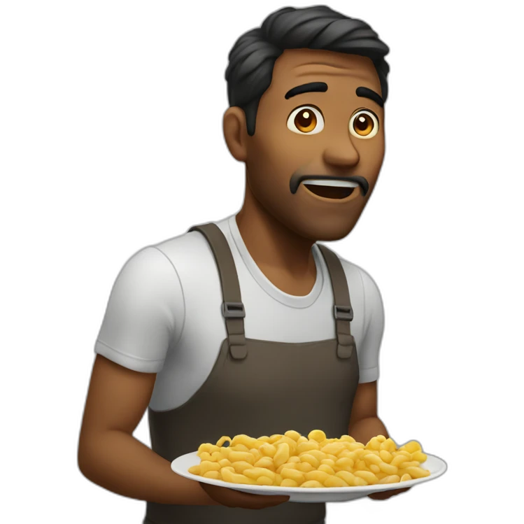 Hungry man emoji