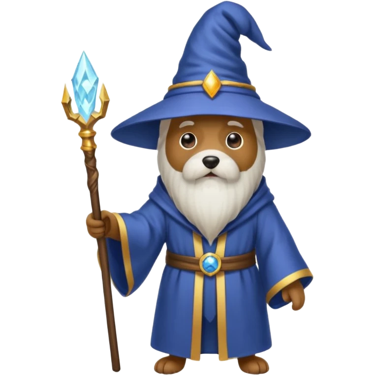Dog wizard emoji