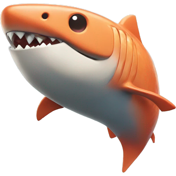 Fish stick from Fortnite holding a shark emoji