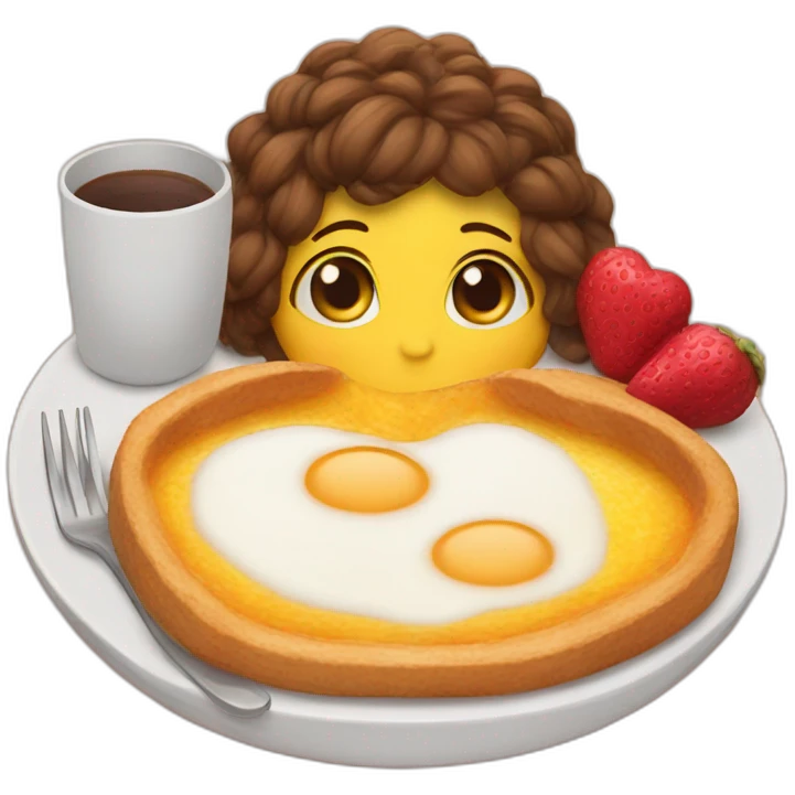 cozy love breakfast emoji