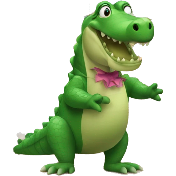 alligator performing in a circus emoji