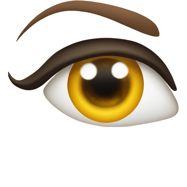Rolling eyes with lashes emoji