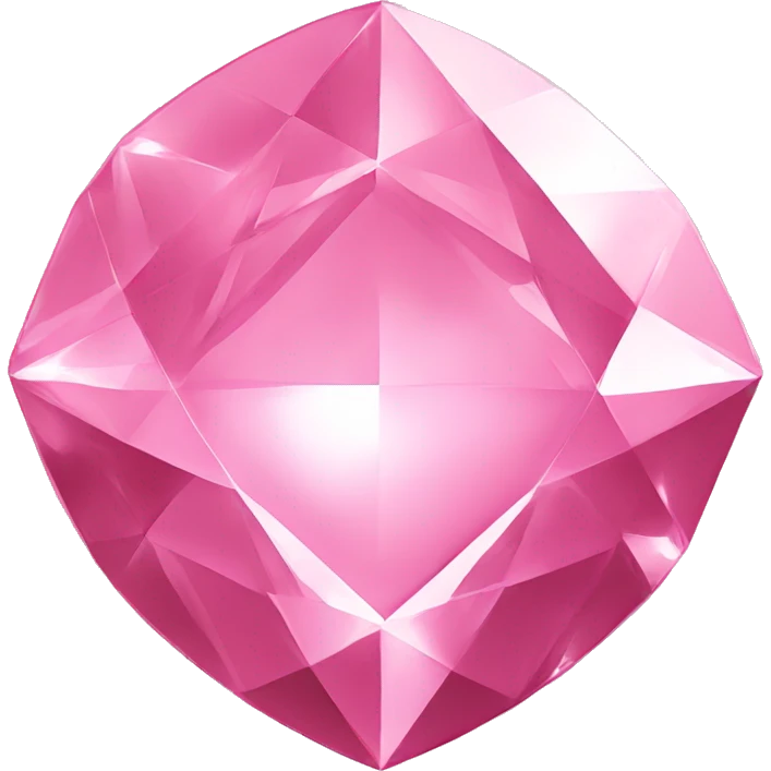 Pink diamond emoji