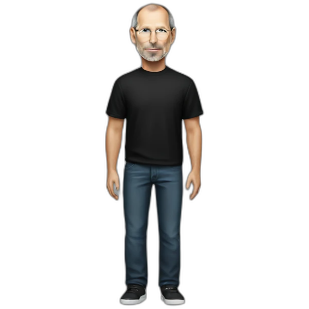 Steve jobs in black tee emoji