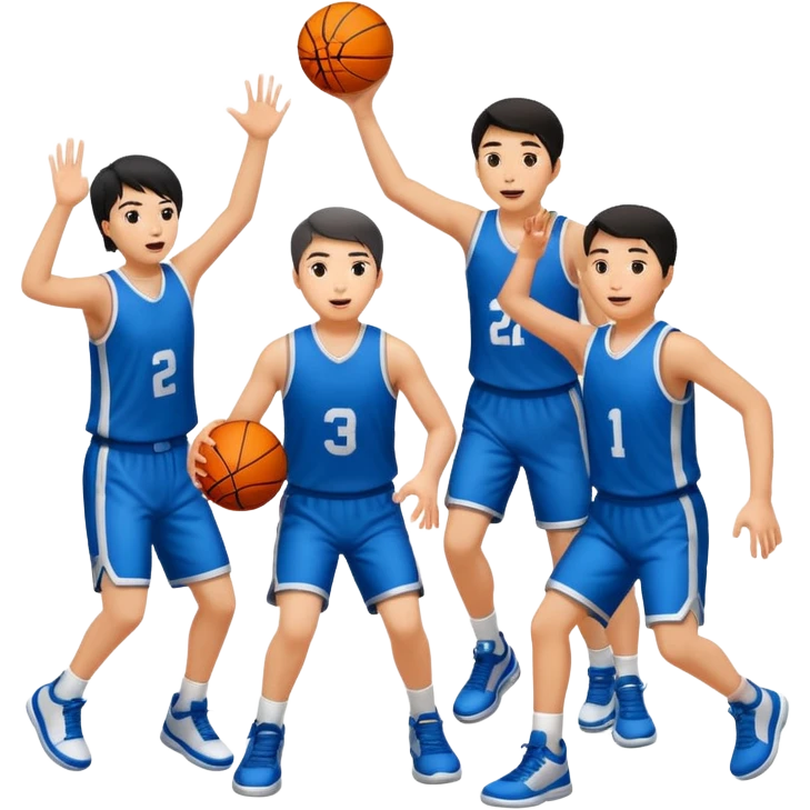 people playing sports add white and asian emoji