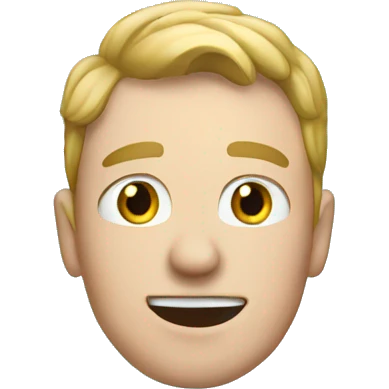 white guy with ice emoji