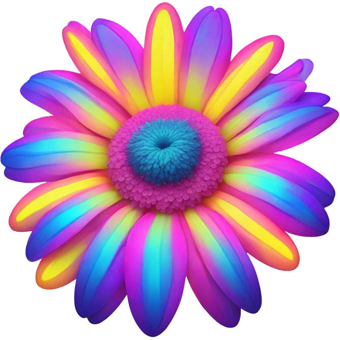 Neon daisy  emoji