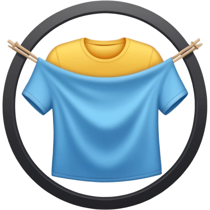 drying inside circle emoji