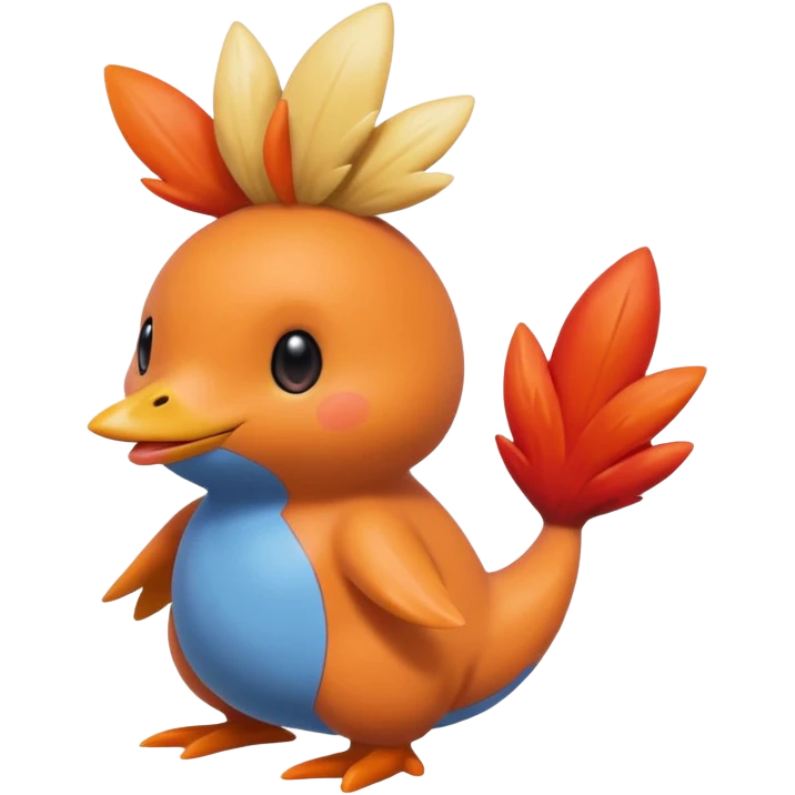 Mudkip-Tepig-Torchic-fusion (full body) emoji