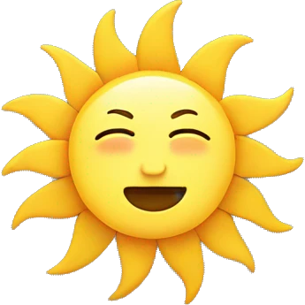 Sun and moon emoji