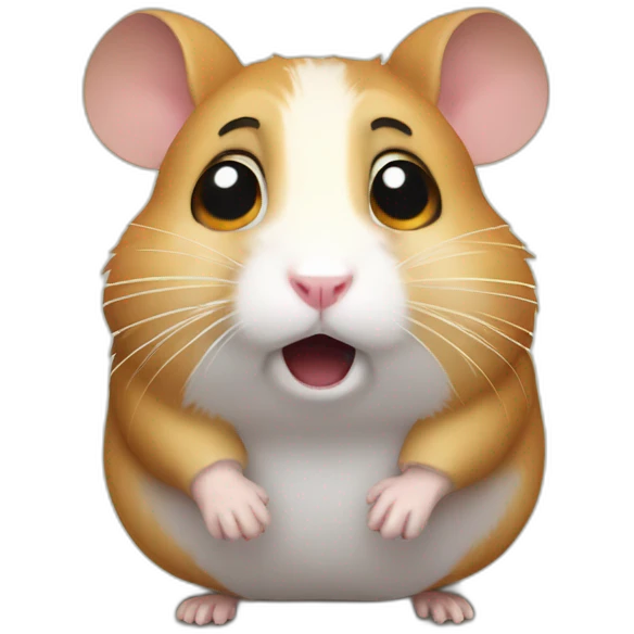 hamster scared emoji