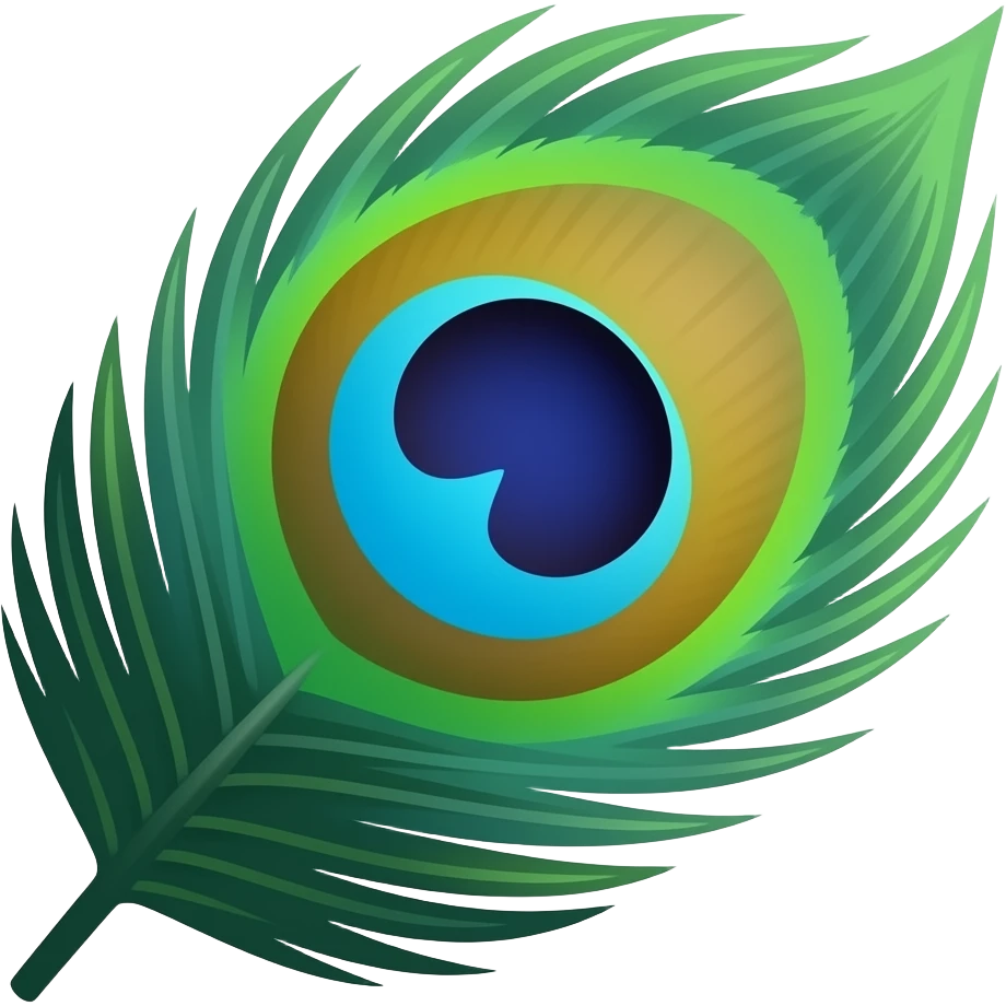 Peacock feather emoji emoji