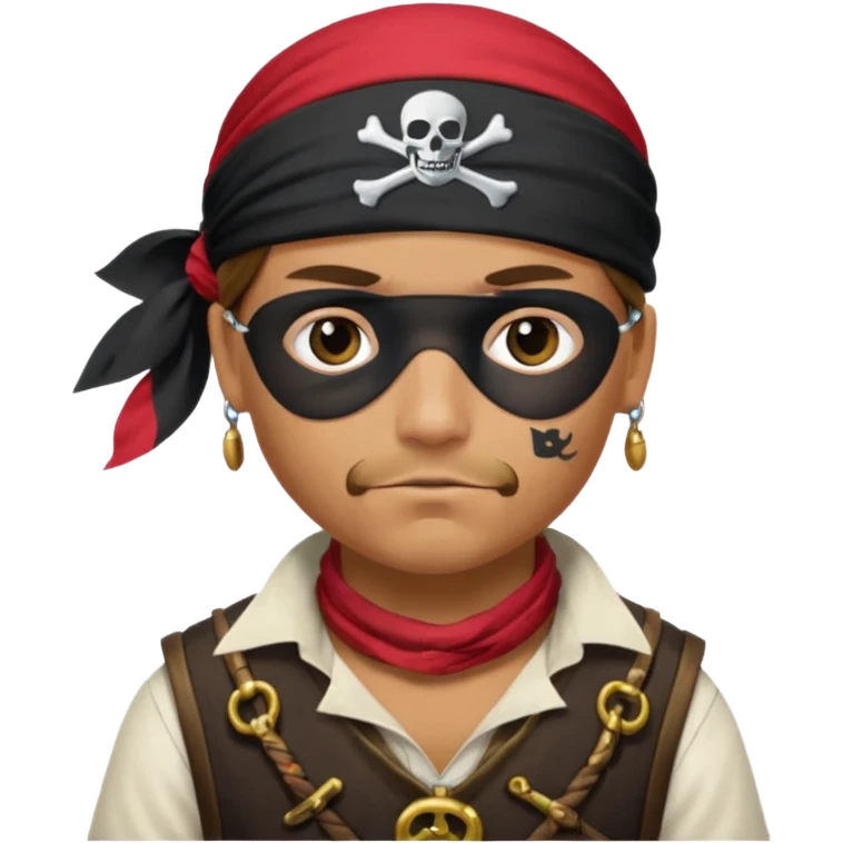 Make a pirate doing the 67 meme emoji