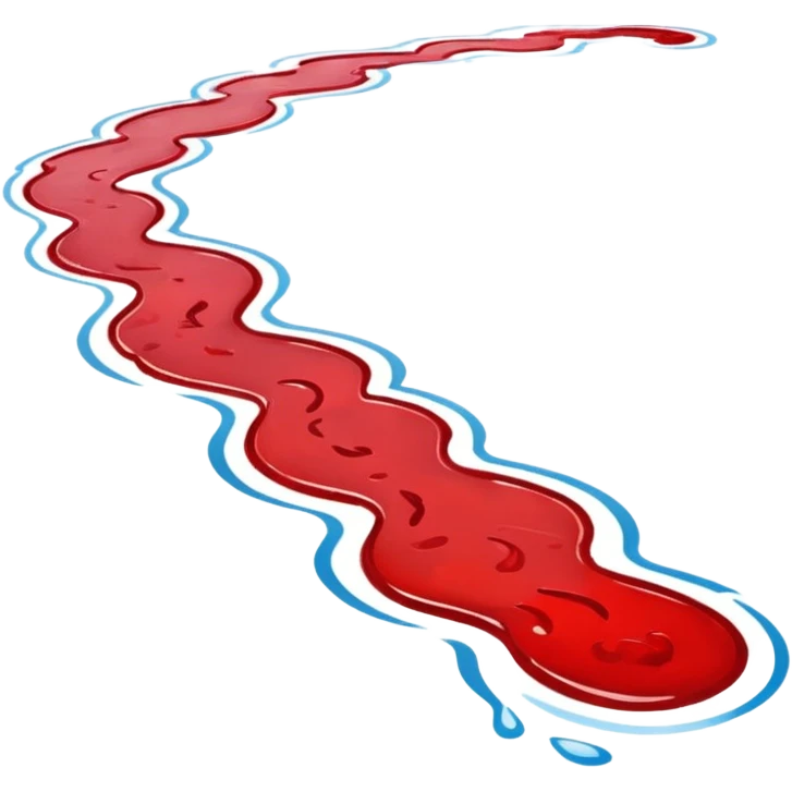 beach blood trail  emoji