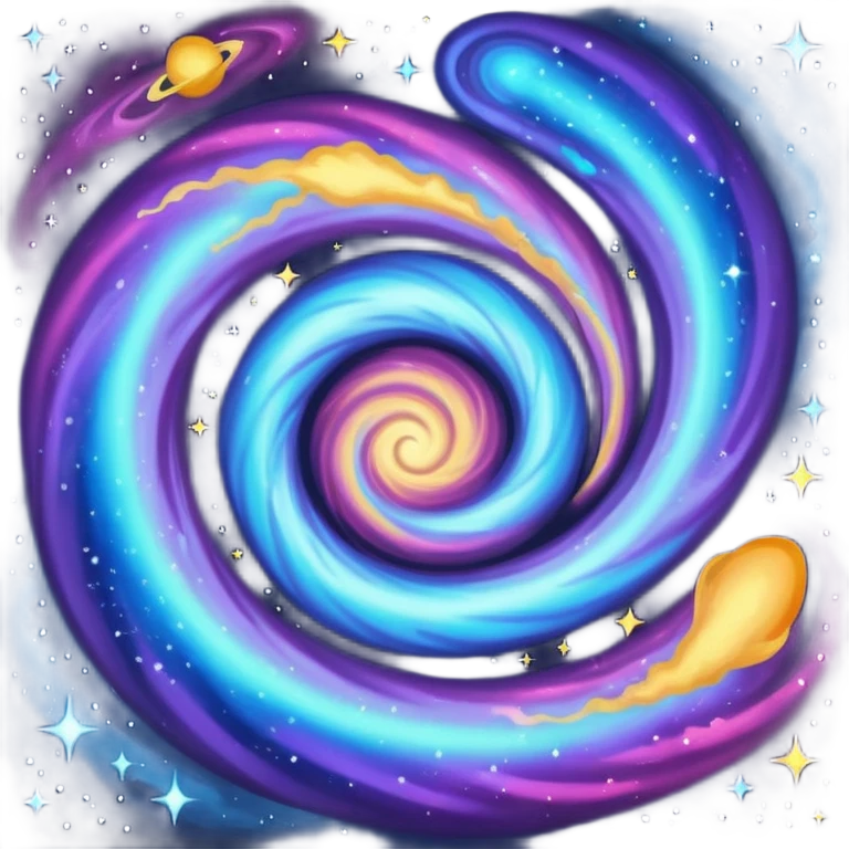 two galaxies colliding emoji