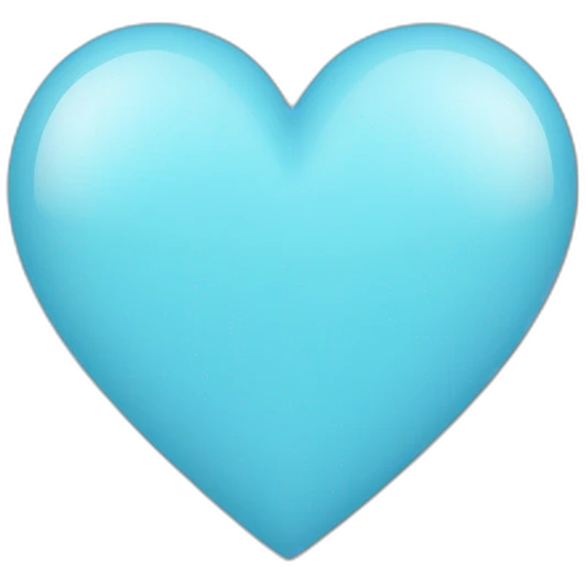 Light blue double heart emoji