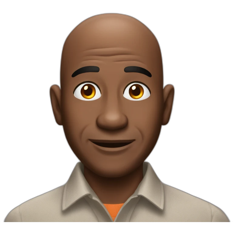 uncle ben african man with baldness rice brand emoji