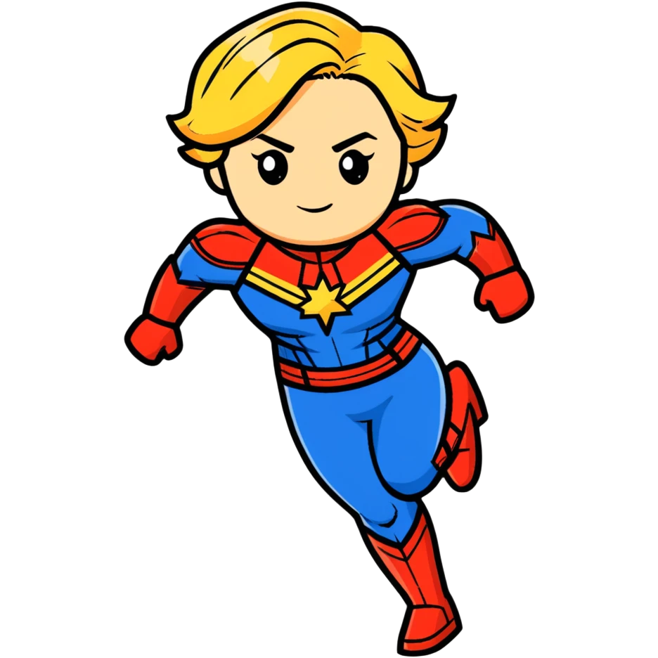 Captain Marvel superhero emoji