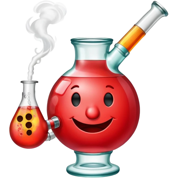 Kool-Aid Man character smoking a bong emoji