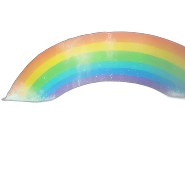 rainbow in water emoji