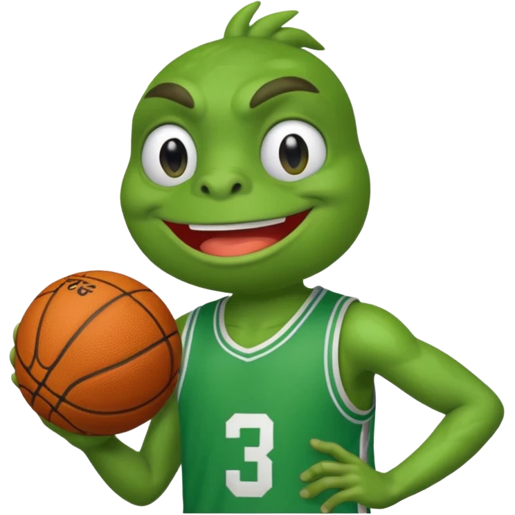 discord pepe holding a basketball emoji