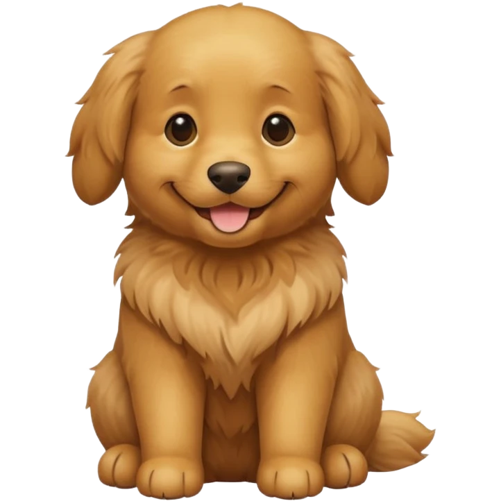 create a dog sitting emoji emoji