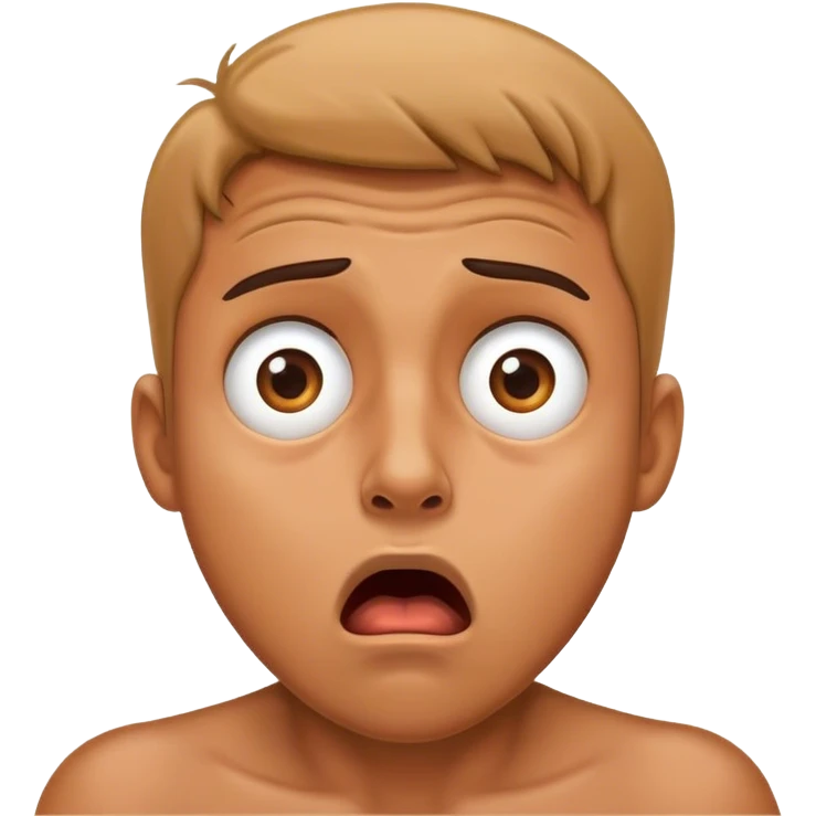 Shock man emoji