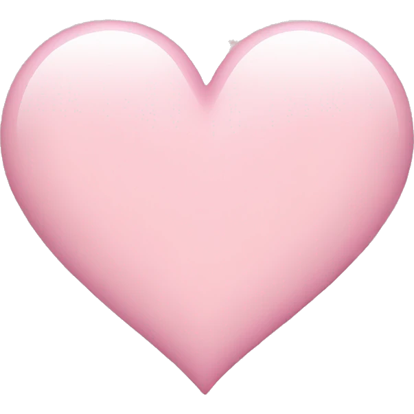 light pink heart emoji