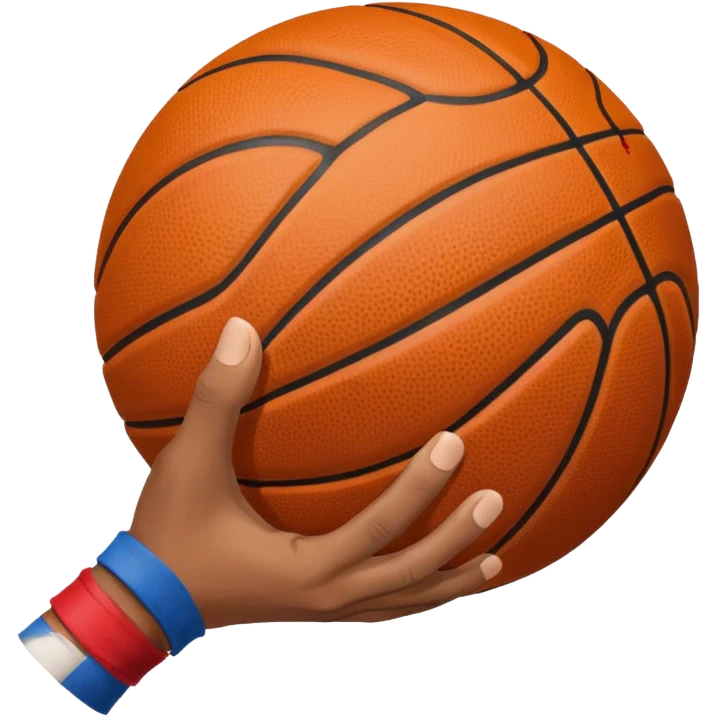 generate a throwing basket ball hand position emoji