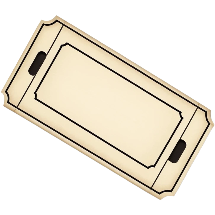 blank concert ticket emoji