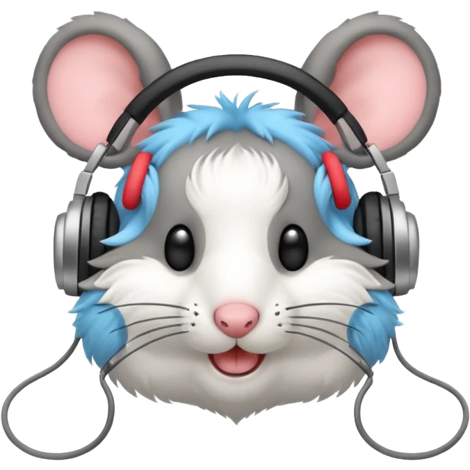 mice wearing headphones emoji