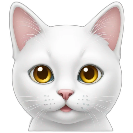 white Cat Christmas emoji